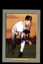 Signed Baseball Card Auto John Smoltz 2006 Topps Turkey Red #529 Atlanta Braves