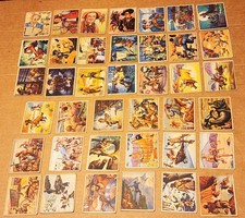 Rare 1949 Bowman Wild West Set, 39 Cards with No Duplicates