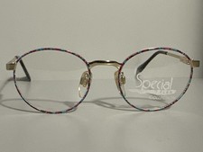 Retro vintage "Confetti" style round eyeglass frames