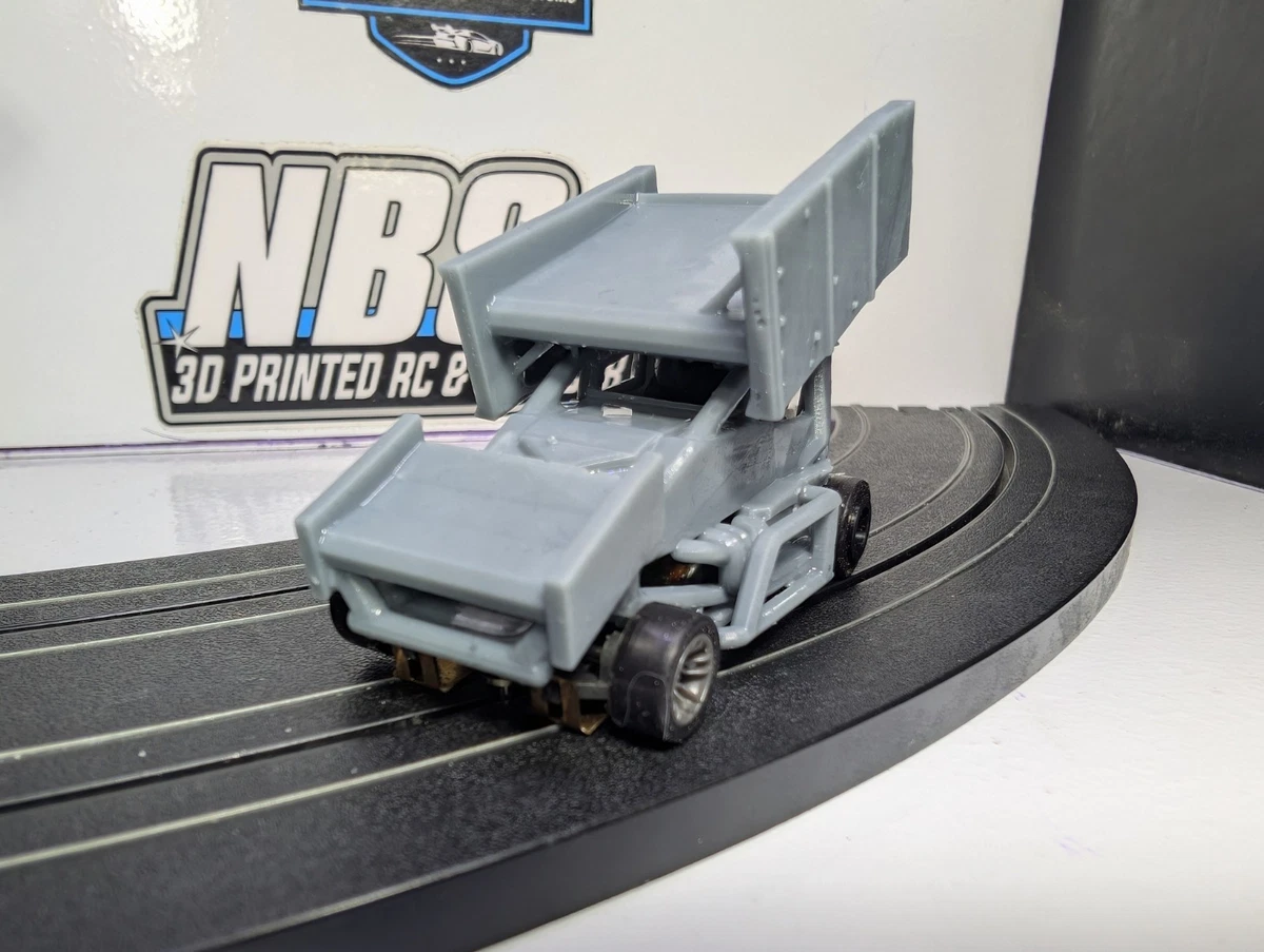AFX Slot Car 3d Printed Body Winged Sprintcar Suit Mega G+ 1.7