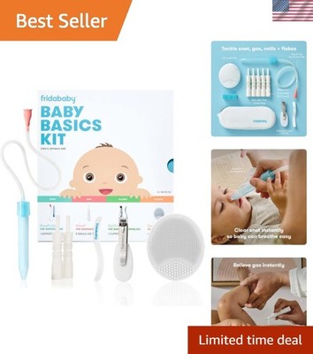 6-Pc Baby Essentials Kit: Snotsucker, Gas Relief, Nail & Skin Care Tools
