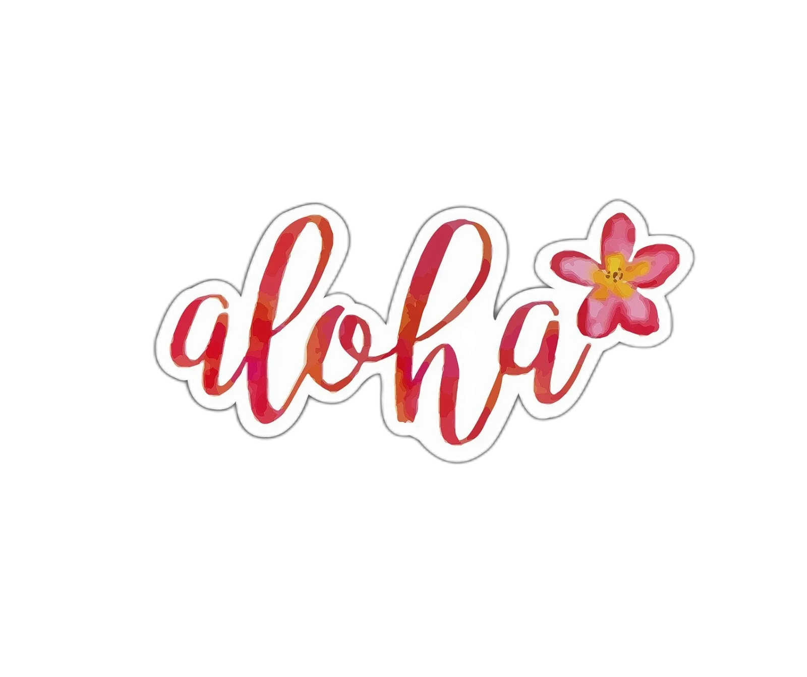 Aloha Floral Sticker Decal