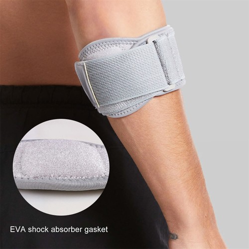 Adjustable Elbow Support Strap Band Brace Golf Tennis Forearm Protection Relief - Picture 5 of 10