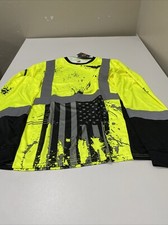 Wild Wear American Grit Class 3 High Visibility Shirt Neon Yellow Size XL