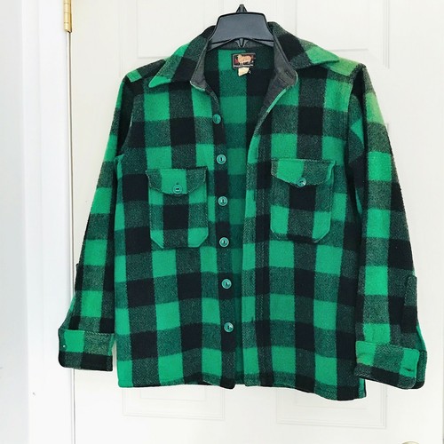 Vintage 1940-1950 Woolrich Wool Heavy Shirt Jacket