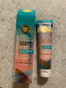 pacifica mineral bronzing face shade coconut glow spf 30