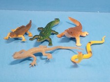Lot Of 5 Reptile Toy Figurines