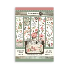 House Of Roses - Adhesive Washi Pad A5 8 Sheets Stamperia Journal Scrapbook