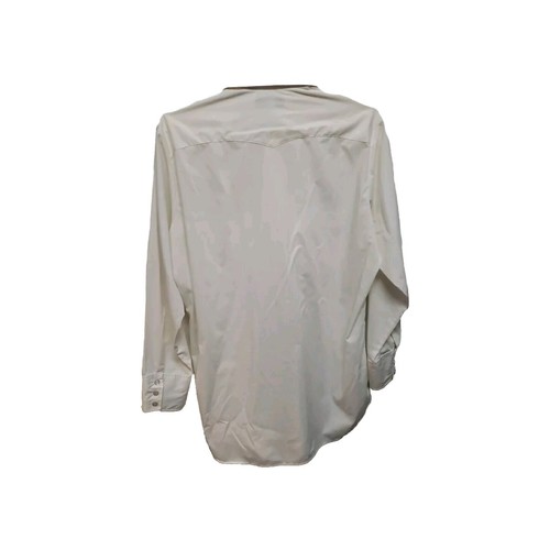 Vtg Sheplers Western Shirt Size 16 Pearl Snap Long Sleeve White - Picture 6 of 10