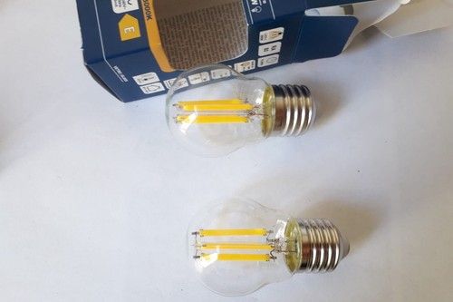 lampada a led e27 trasparente 6,5w 3000k life 806 lumen luce calda 4 fili coppia - Foto 6 di 14
