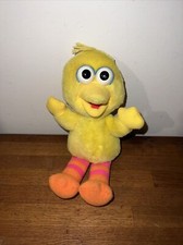 Vintage Big Bird 10" Plush Sesame Street Beans Tyco 1995 Collectible