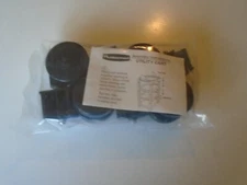Rubbermaid  Utility Cart  Wheels 4 pack new factory sealed plastic black HOMEUSE