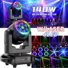 6 Bee Eye Moving Head Light DMX512 RGBW LED Strobe Beam Club KTV DJ Disco Lights