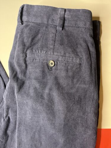 Brooks Brothers Corduroy Clark Pants Navy Blue Size 35x32 - Picture 2 of 14