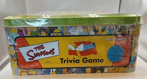 The Simpsons Trivia Game 2000 New Factory Sealed in Plastic-Covered Tin NEW! - Picture 5 of 6