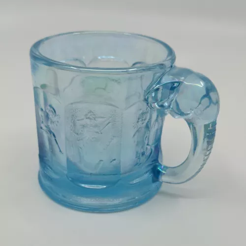 Imperial Art Glass Cobalt Carnival Childs Elephant Mug