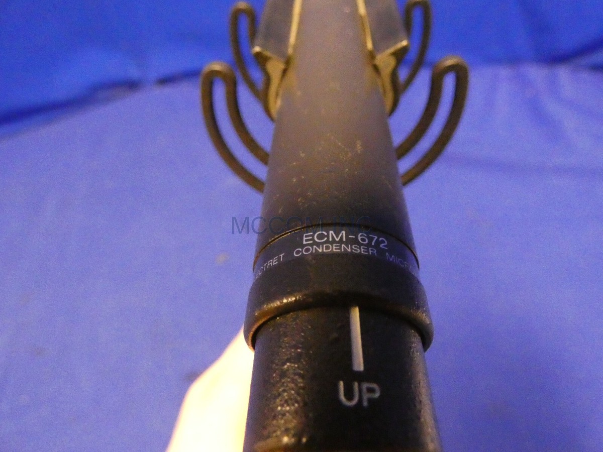 Sony ECM-672 Electret Shotgun Microphone w/ Rycote Shock