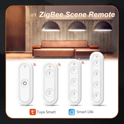 Tuya ZigBee 3.0 Wireless Portable 1,2,3,4 Gang Remote Controller Scene Switch
