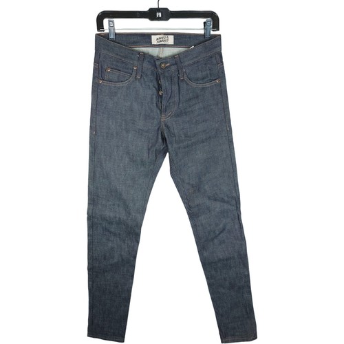 Neu ohne Etikett Naked & Famous Super Skinny Guy natürlich indigo gefärbt Denim Jeans Gr. 29 neu - Bild 1 von 6