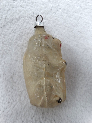 Antiker West Germany Federbaum mundgeblasen Glas Affe Ornament 2 1/2" h RAR - Bild 3 von 8