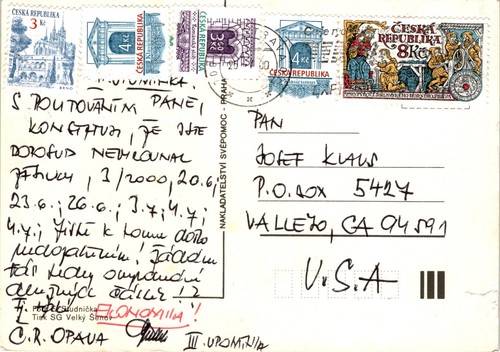 Czech Republic, Brno, Jihlava Mining Law, Josef Klaus Postcard - 第 2/2 張圖片