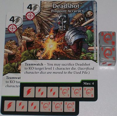 2 x DEADSHOT: PINPOINT ACCURACY 51 Green Arrow and The Flash Dice Masters