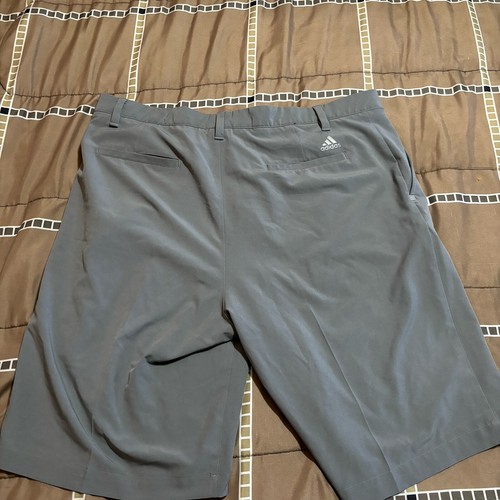 Adidas Golf Shorts Men’s Size 38 Gray Polyester Spandex Elastic Waist Pants - Picture 7 of 11