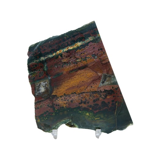 Fancy Jasper Bloodstone, slab, orbs, cabbing rough, lapidary, #R-6482 - Picture 4 of 11