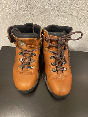 Timberland ACT 93398 Womens Leather Hiking Work Boots Shoes  display picture 1