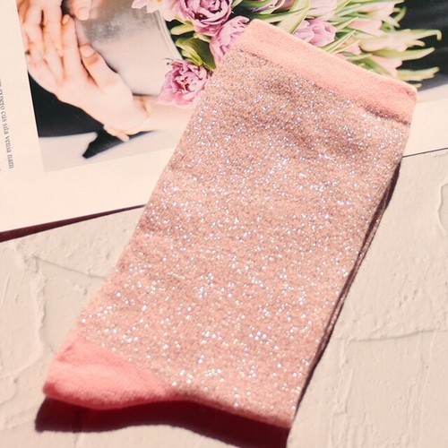 Nuevo Calcetín Brillo Transpirable Moda Colores Sólidos Algodón Rayón Calcetines Estilo Coreano - Imagen 28 de 34
