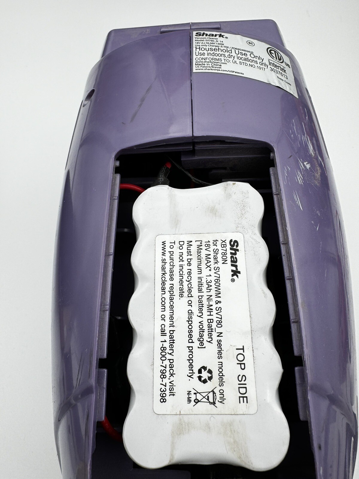 Shark Cordless Handheld Vacuum Cleaner SV780_N, NOT WORKING, FOR PARTS OR REPAIR eBay