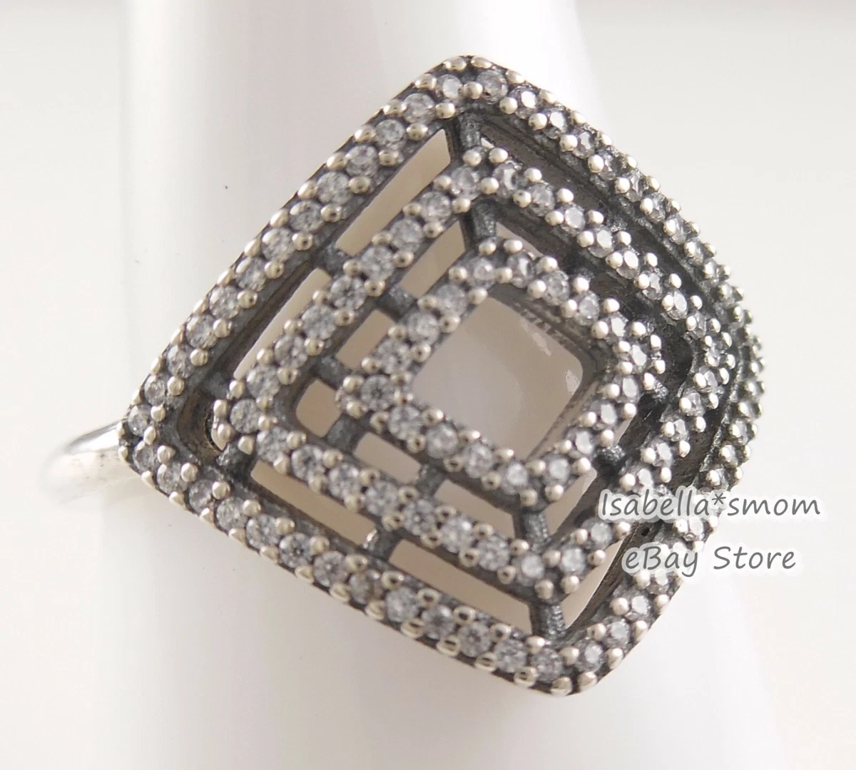 Geometric lines ring pandora shop