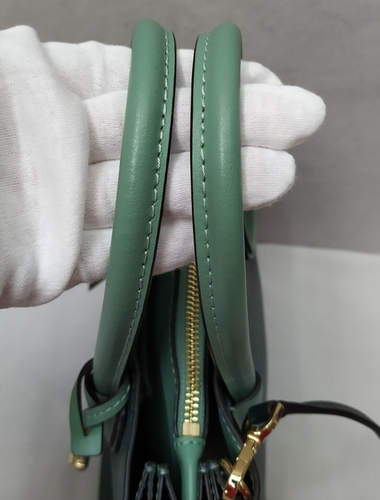 Michael Kors Mercer Emerald Green Leather Messenger Crossbody Bag - NWT - Picture 7 of 19