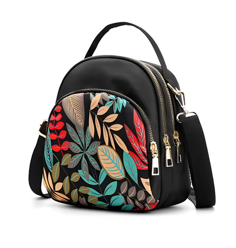 Backpack Women Large Capacity Nylon Rucksack Multilayer Crossbody Bag School Bag - Picture 2 of 10