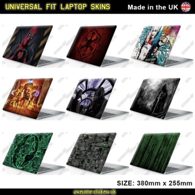 Lap Stickers Skin LAPTOP SKIN wrap sticker printed vinyl TO FIT Macbook Lenovo HP ASUS ...