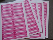 100 Blank Magenta Color Juke Box Labels Jukebox. 45 rpm.