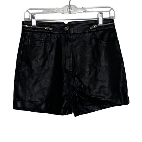 Mango Suit Zipper Detail Faux Leather 