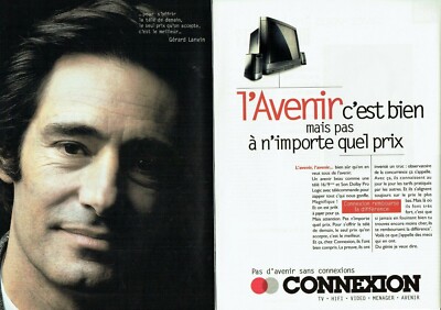 Advertising 420 1995 Store Connexion tv hi-fi Gérard Lanvin (2p)