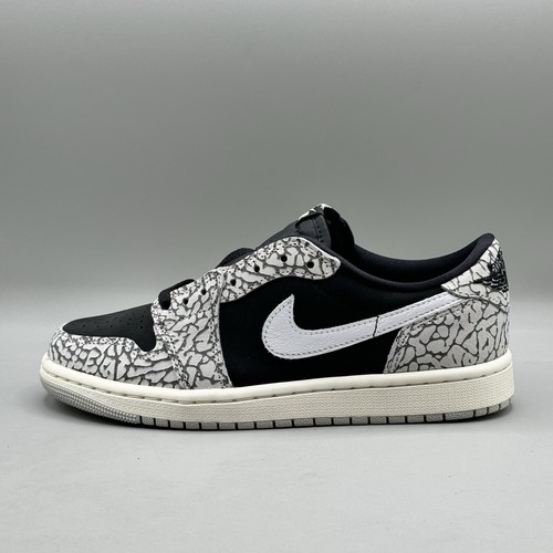 Nike Air Jordan 1 Women Size 6.5 Low Shoes Grey Cement Elephant CZ0775 001 - Picture 5 of 9