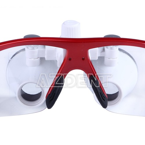 Dental Medical Surgical Binocular Loupe Optical Glass Magnifier Red 3.5X-420 - Picture 8 of 9