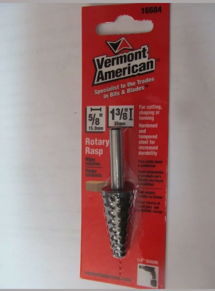 Rotary Rasp, Vermont American 5/8