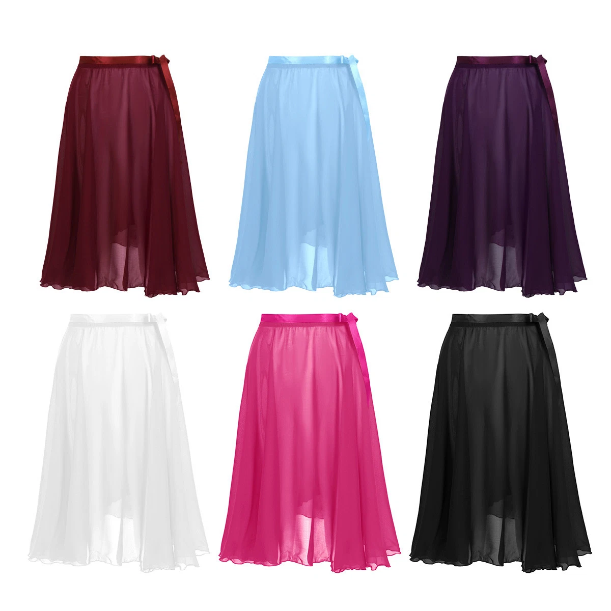 transparent chiffon maxi skirt