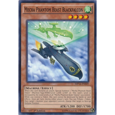 Yu-Gi-Oh! Karte – Phantom Beast Blackfalcon (MP14-EN009) – Common, 1st Edition