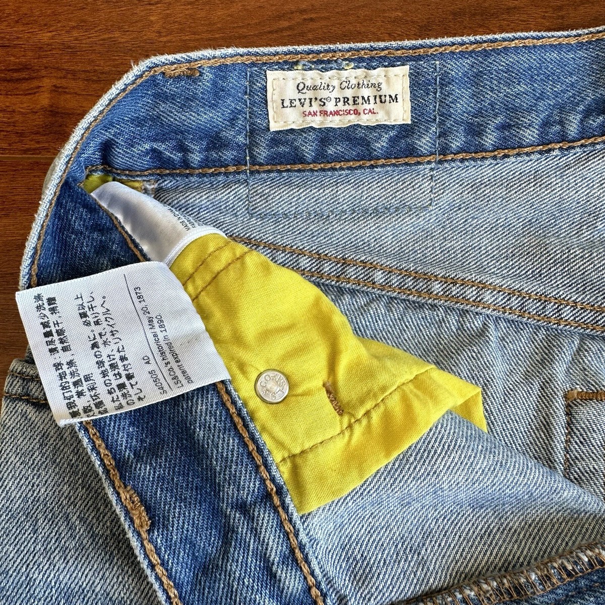 sale！Levi's スヌーピー柄 デニム ジーンズ peanuts snoopy levi's 501 light wash blue 100% cotton high