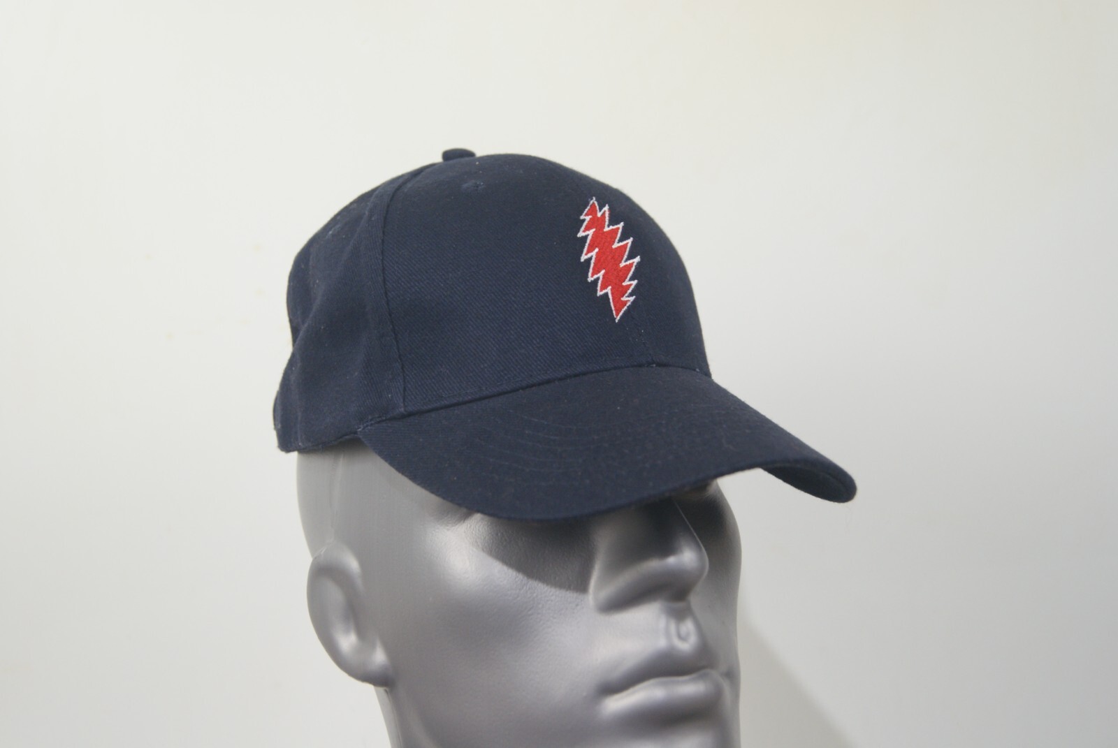 Grateful Dead Red Lightning Bold Strapback Hat Ad… - image 3