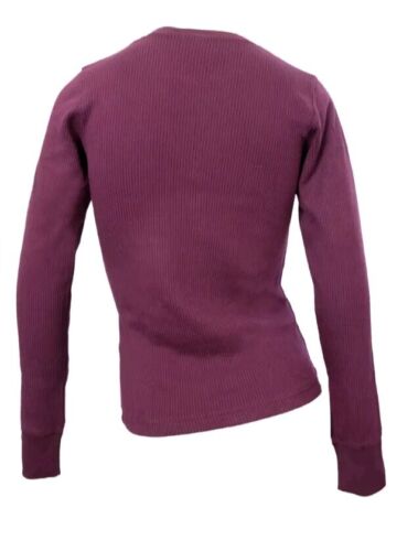 Watson's Cozy Rib Girls Crew Neck & Long John Baselayer Set Size XSmall Burgundy - Picture 4 of 6
