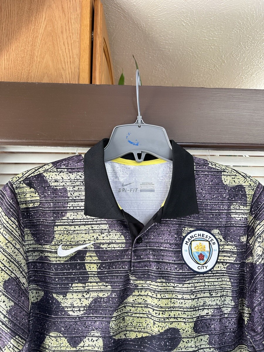 Nike Manchester City FC Camo Football Soccer Jersey Kit MCFC | eBay