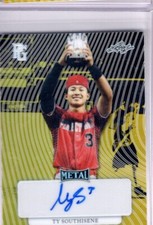 2023 Leaf Metal Perfect Game Ty Southisene Gold Prismatic /3 Auto RC