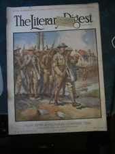 Literary Digest Magazine June 15 1918 WW1 Back From the First Line Trenches