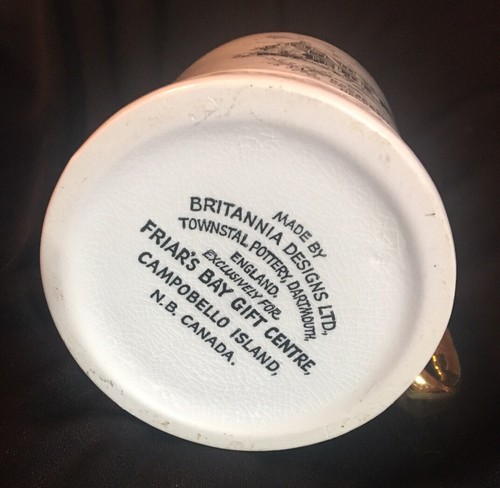 ROOSEVELT COTTAGE Campobello Island New Brunswick CANADA Mug Townstal Pottery - 第 3/4 張圖片